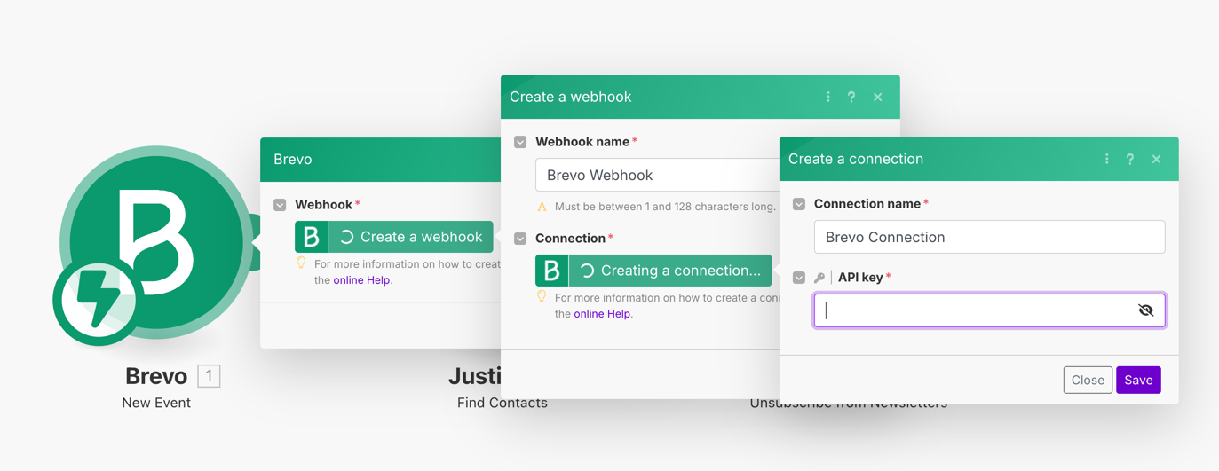 Screenshot - Create Brevo Webhook