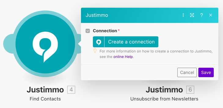 Screenshot - Create Justimmo Connection